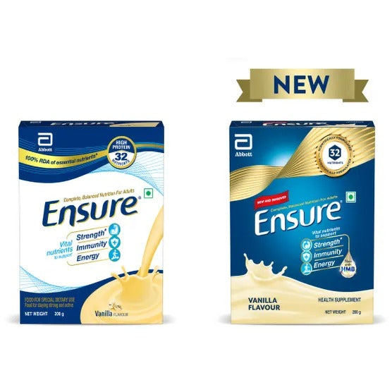 Ensure Nutritional Powder Vanilla Flavour - Balanced Nutrition Drink, Helps in Weight Management Ensure
