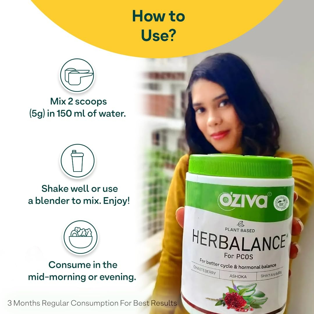 OZiva Plant Based Herbalance For Pcos OZiva