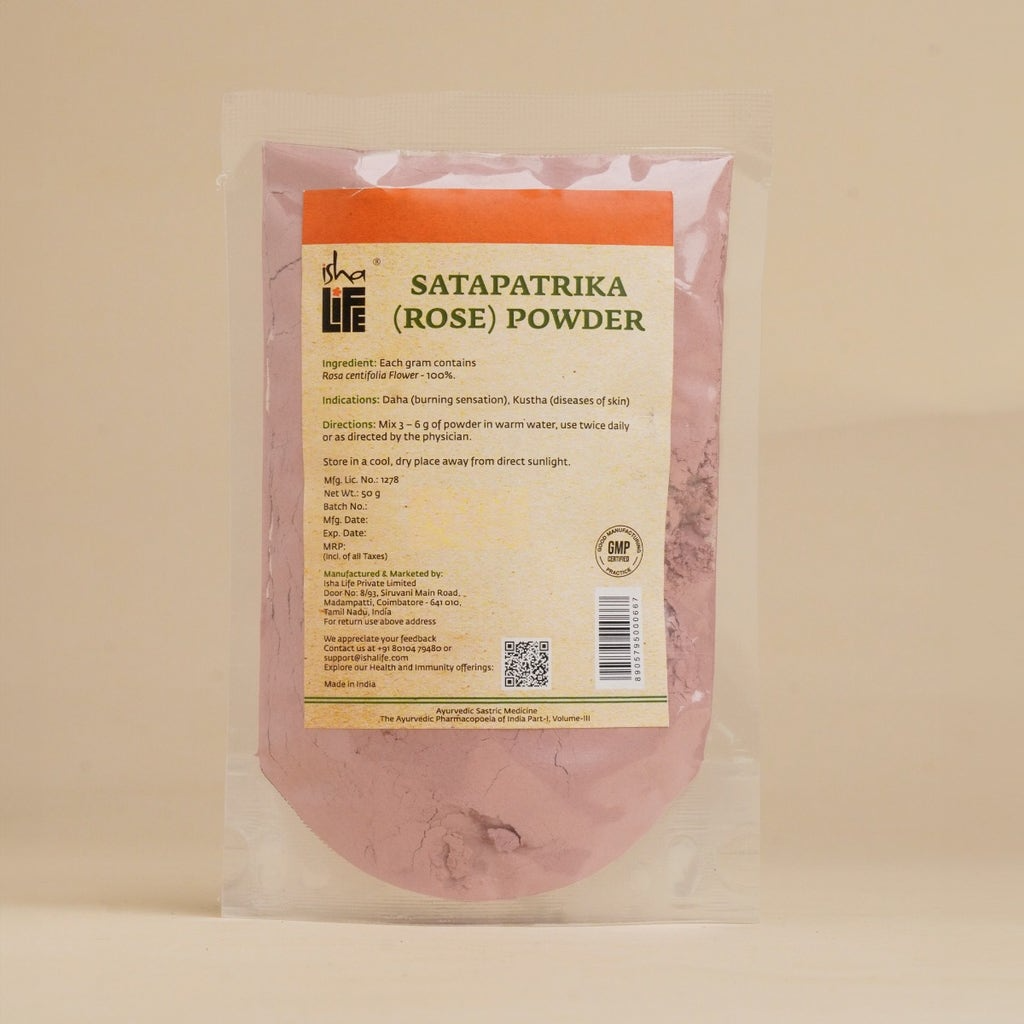 Isha Life Roja Powder (Rose Powder Face Pack) - Safuron Naturals