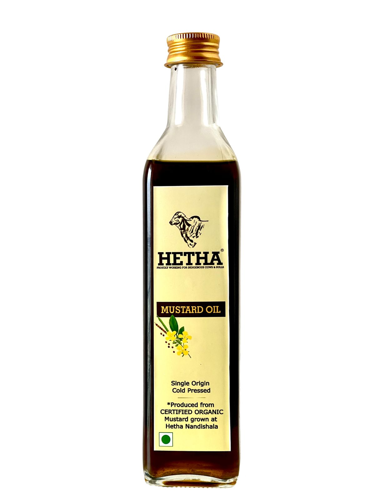 Hetha Organic Cold Pressed Black Mustard Oil - Safuron