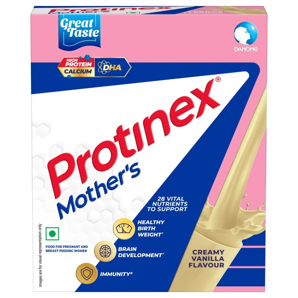 Protinex Mother's Nutritional Mix - Creamy Vanilla Flavour | With 28 Vital Nutrients to Support Healthy Birth Weight, Brain Development & Immunity Protinex