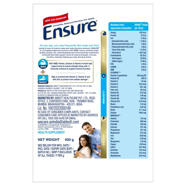 Ensure Nutritional Powder Chocolate Flavour Ensure