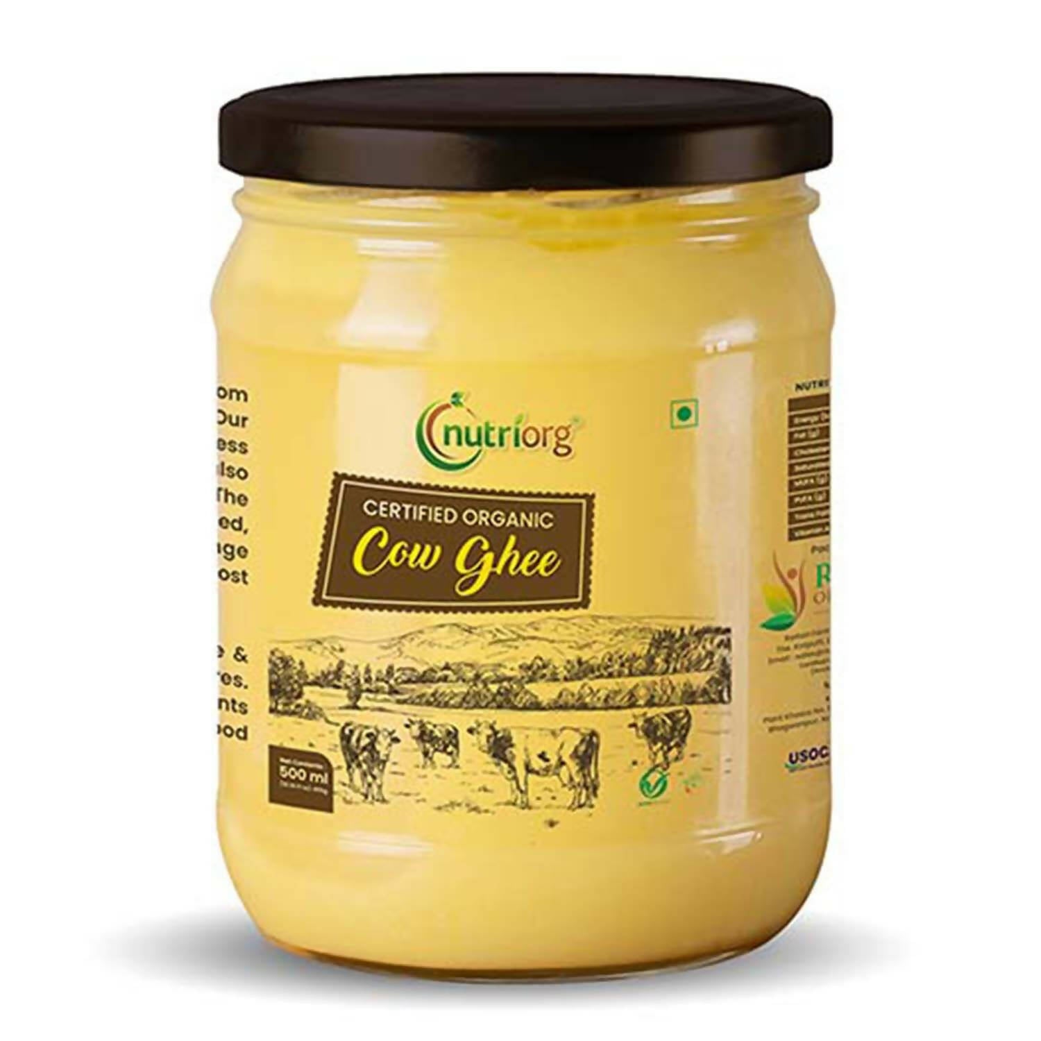 Nutriorg Certified Organic Cow Ghee - Safuron