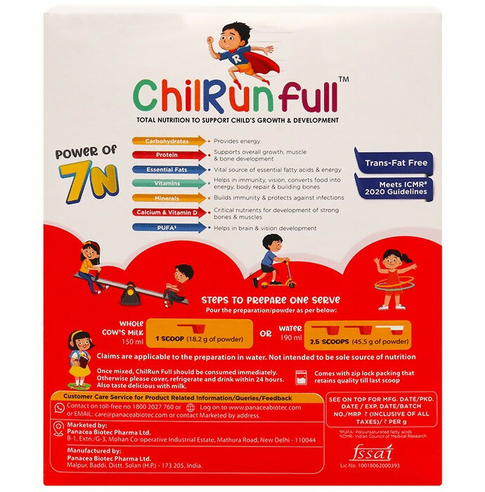 Chilrun 2+ Drink For Children’s Growth and Development Kesar Badam Chilrun