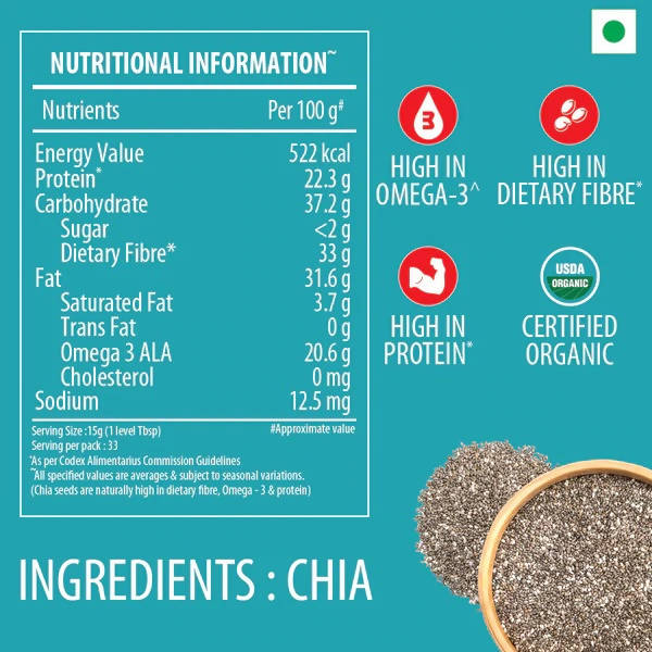 Bagrry's Organic Chia Seeds Bagrry's