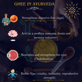 Tatsat Full Moon Day Ghee From Forest Gazing Amruth Mahal A2 Cows | Pure A2 Ghee, Natural & Healthy, Non-GMO Tatsat