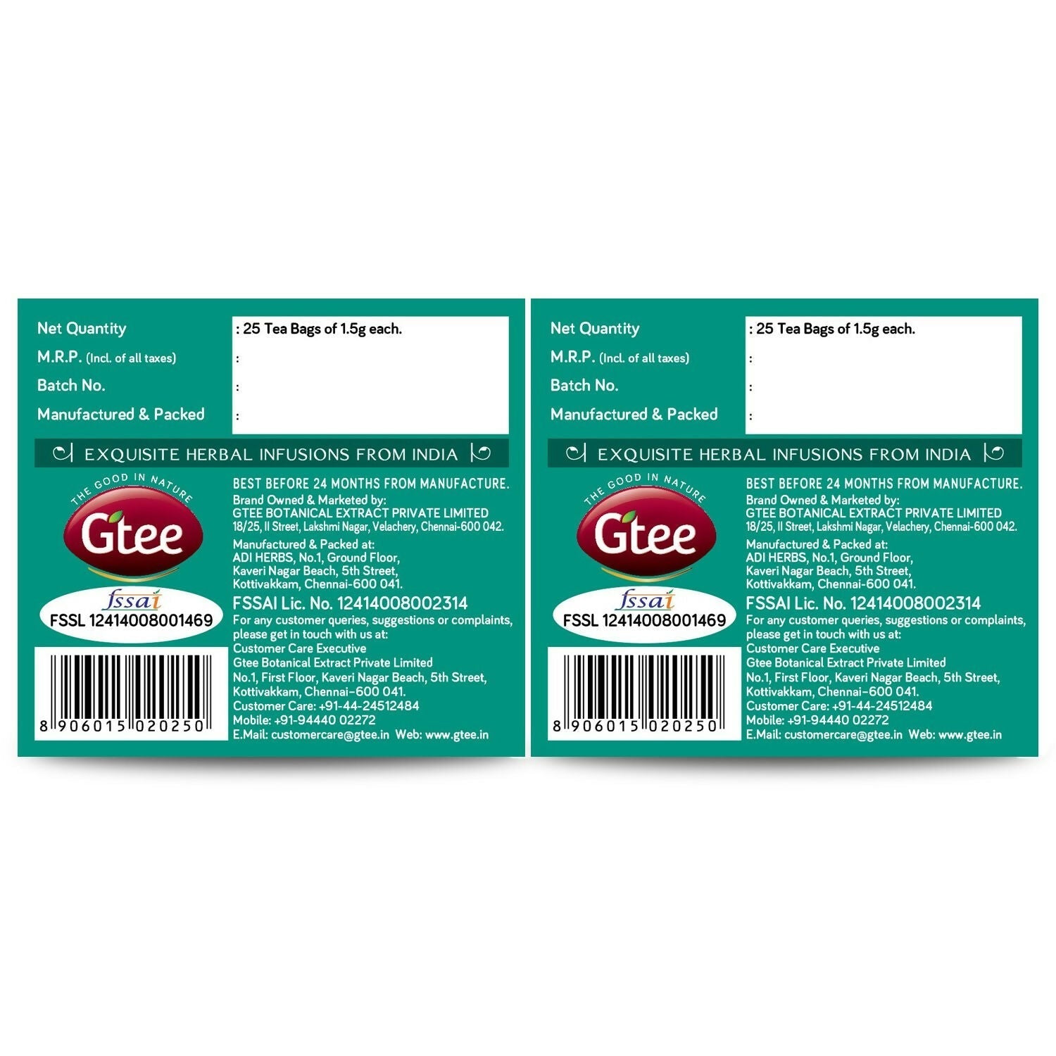 Gtee DIA-g-TEE Diabetic Friendly Tea with Gymnema, Bitter Gourd, Green Tea Gtee