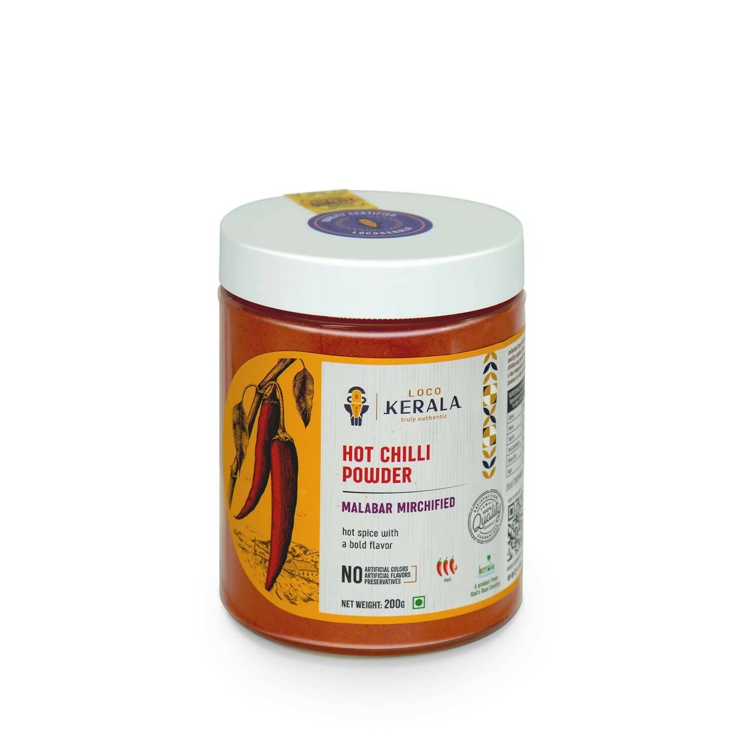 LocoKerala Malabar Mirchified Hot Chilli Powder LocoKerala