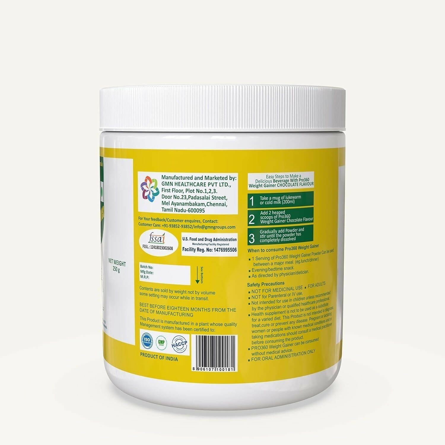 Pro360 Weight Gainer Powder Pro360