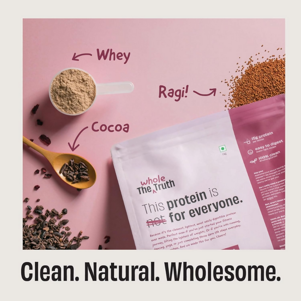 The Whole Truth 15g Protein/Scoop - Ragi Cocoa The Whole Truth