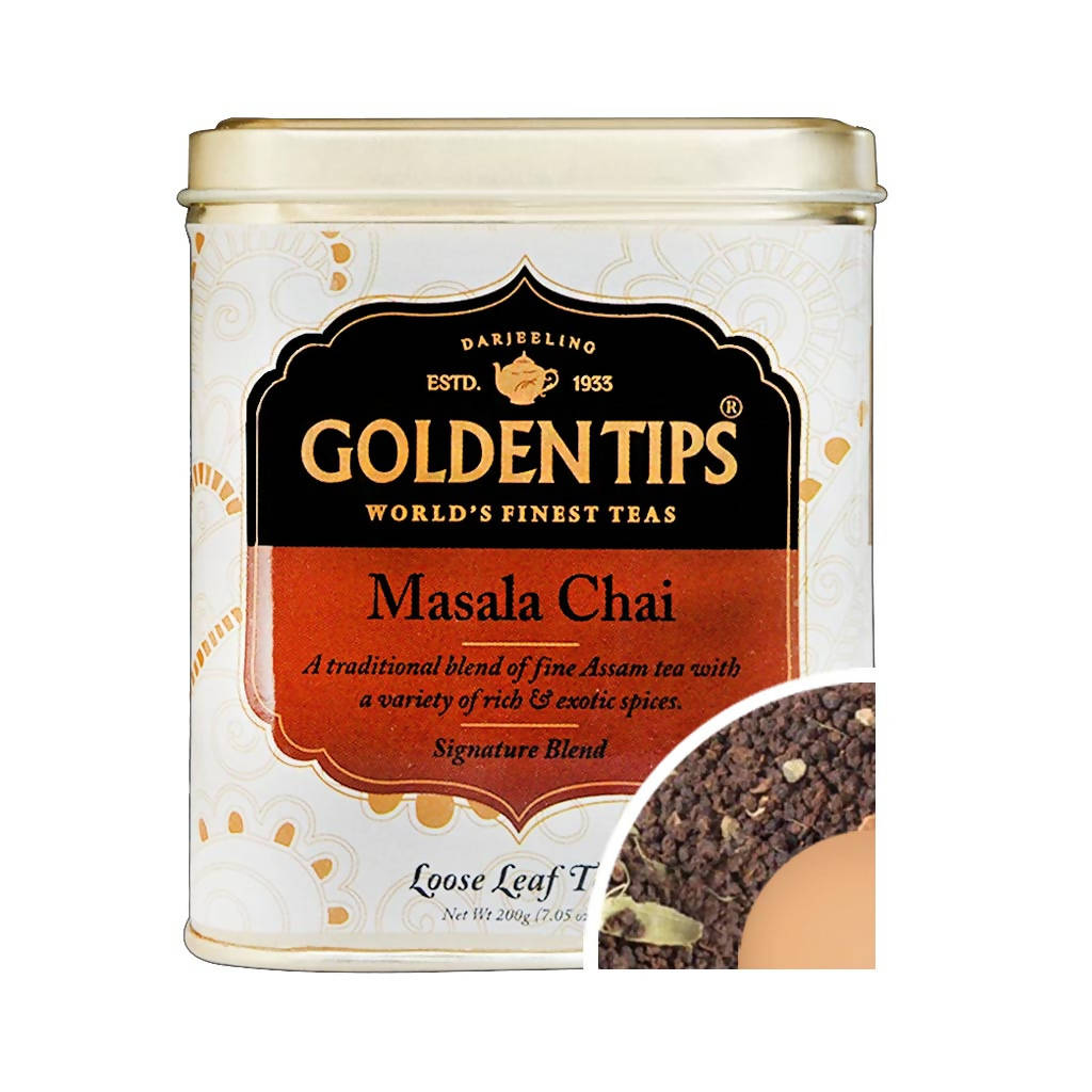 Golden Tips Masala Chai - Tin Can - Safuron