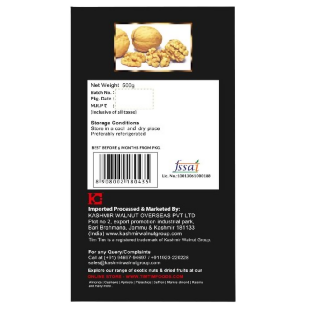 Go Organic Kashmiri Extra Light Halves Walnuts Kernels Go