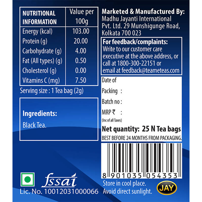 Teame Darjeeling Tea Elevate Tea Bags Teame Teas