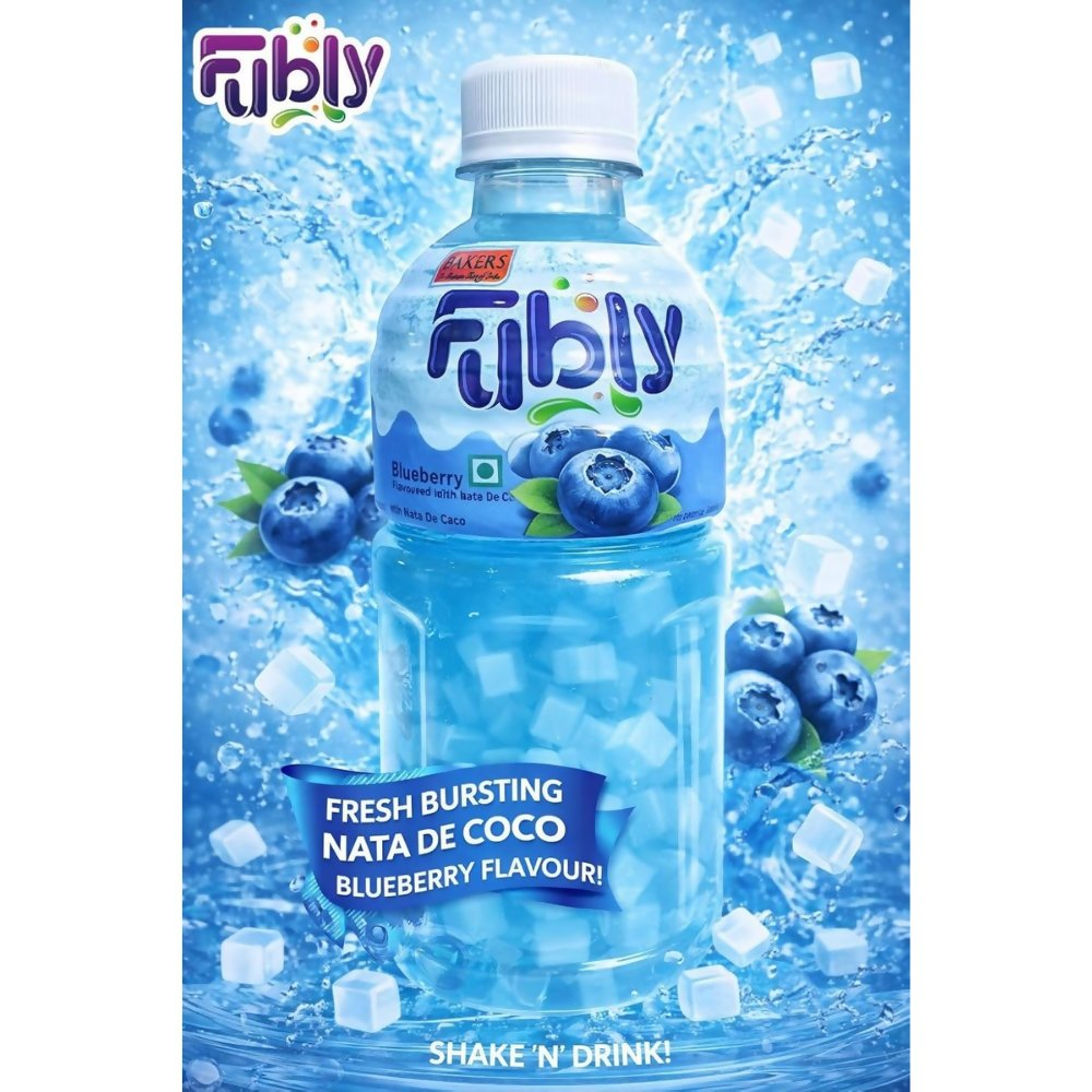 BAKERS Fubly Juice Drink - Mango, Litchi, Blueberry and Strawberry Flavor Jelly Juice BAKERS