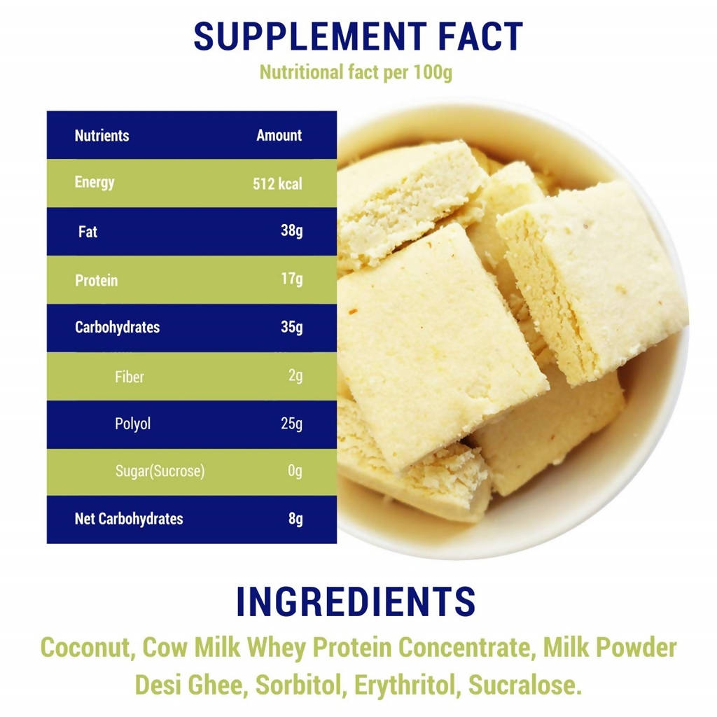 Diabexy Desi Ghee Coconut Barfi Diabexy