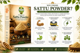 VedaRasa Premium Sattu Powder – Organic Roasted Chana Powder VedaRasa
