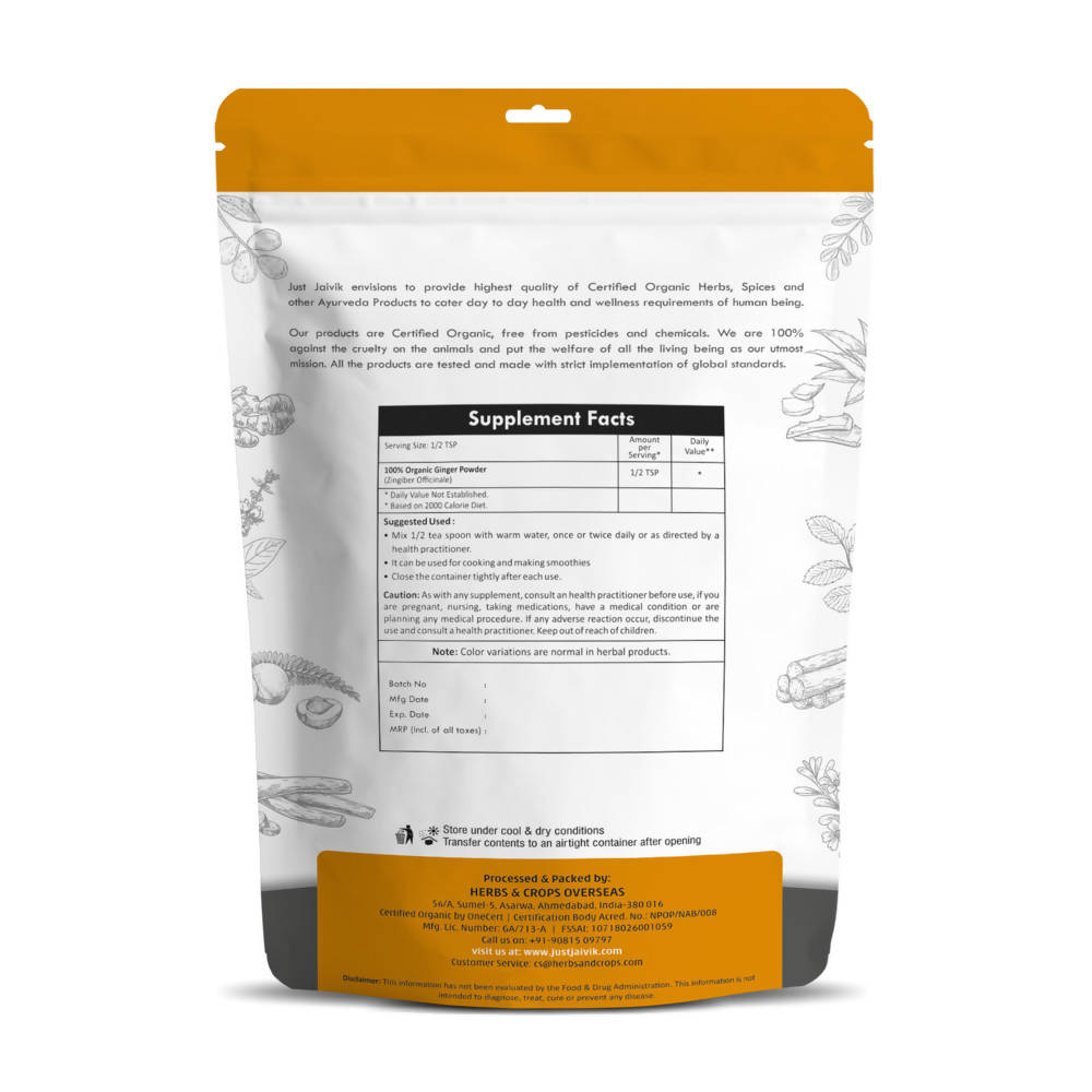 Just Jaivik Organic Ginger Powder Just Jaivik