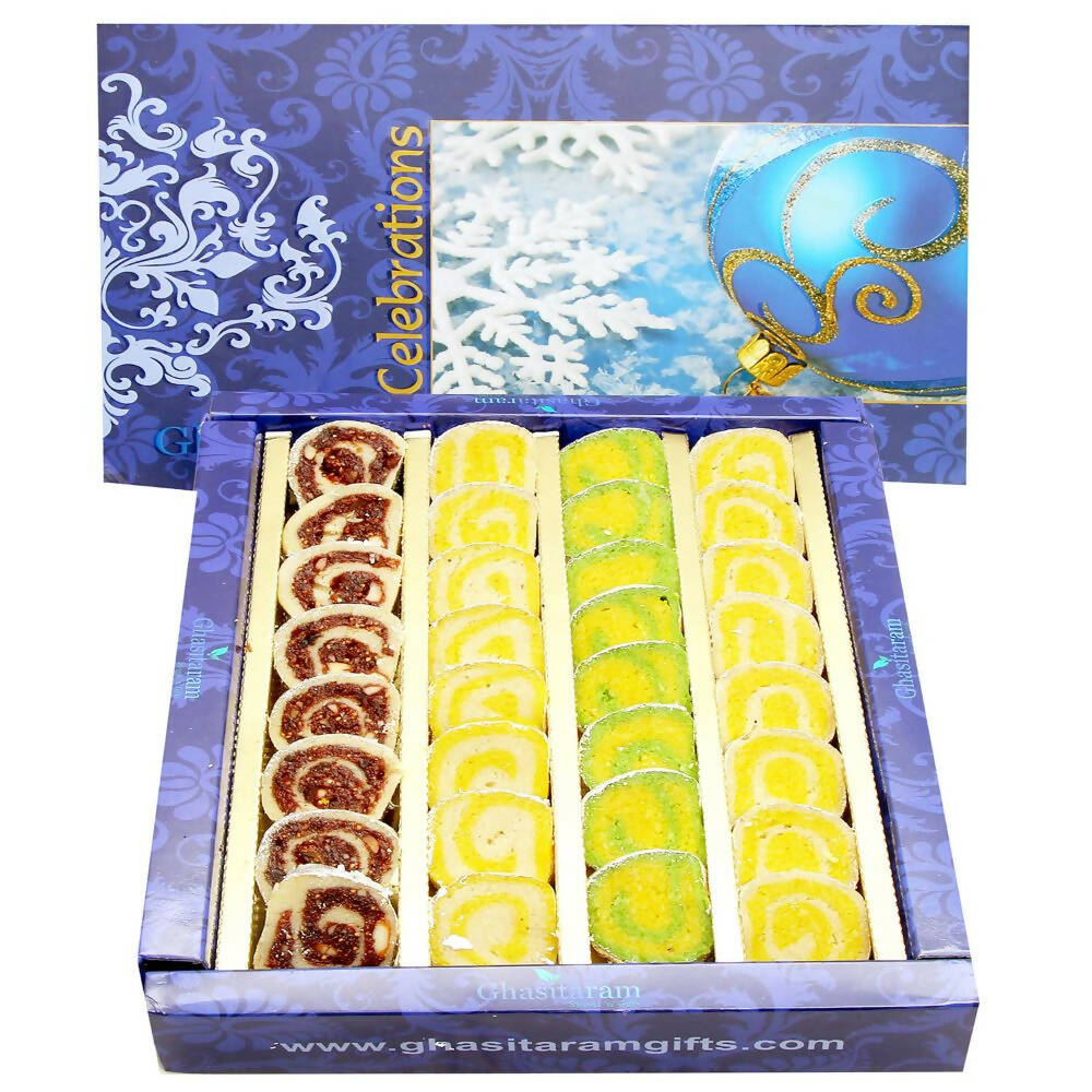 Ghasitaram Pure Kaju Pista Moon Sweets - Safuron