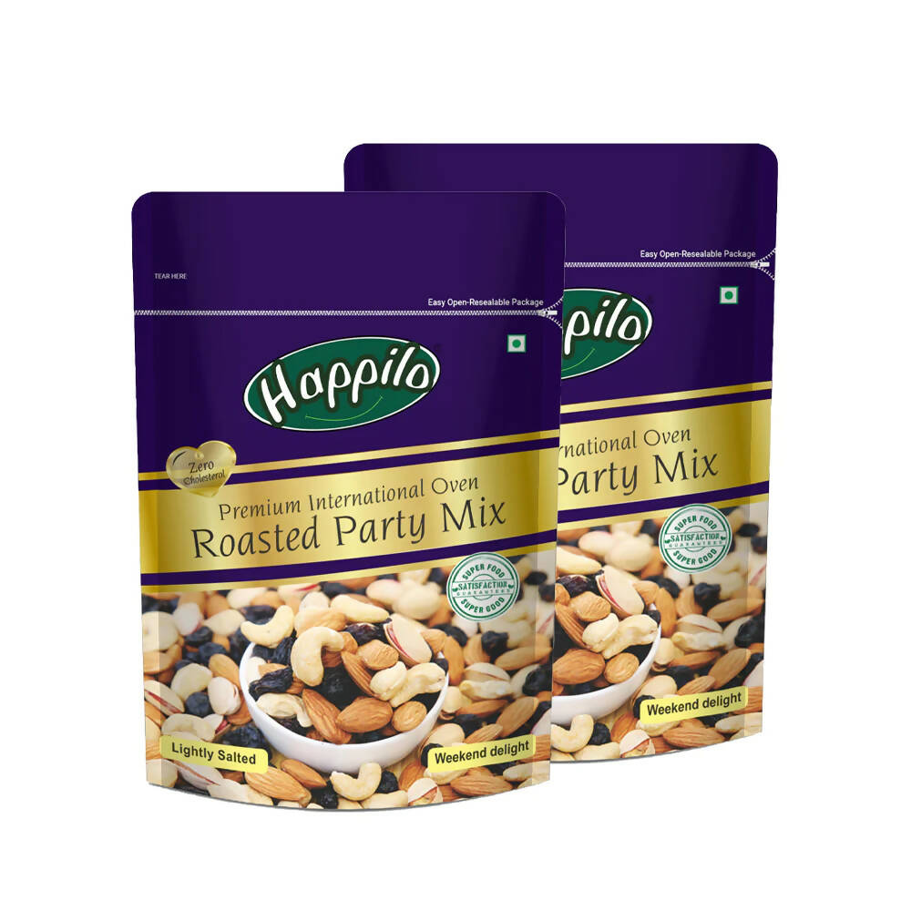 Happilo Premium Oven Roasted & Lightly Salted Party Mix - Safuron