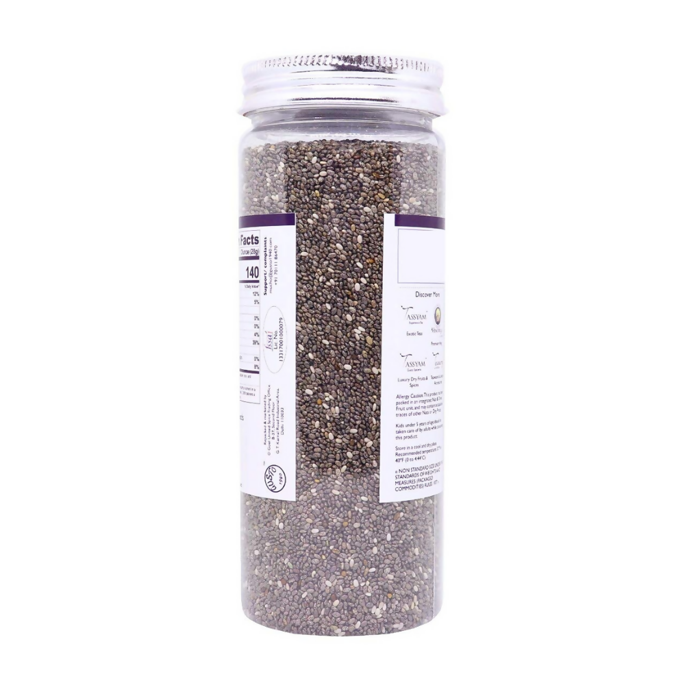 Tassyam Organics Chia Seeds Bottle Tassyam Organics