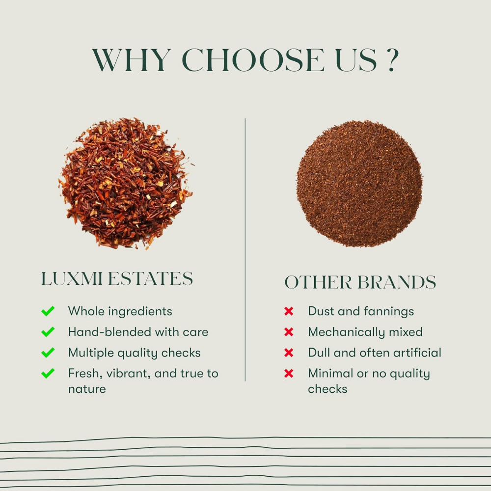 Luxmi Estates Vanilla Rooibos Chai Herbal Infusion Luxmi Estates