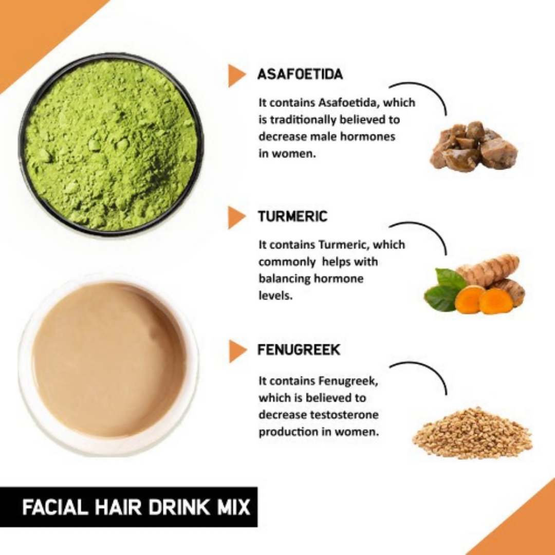 Just Vedic Facial Hair Drink Mix Just Vedic