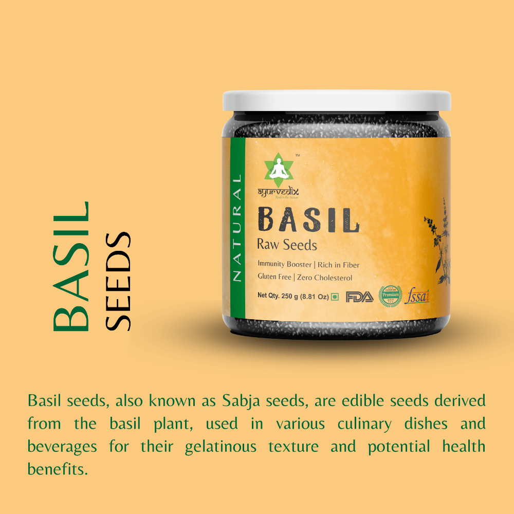 Ayurvedix Nutritious Basil Seeds Ayurvedix