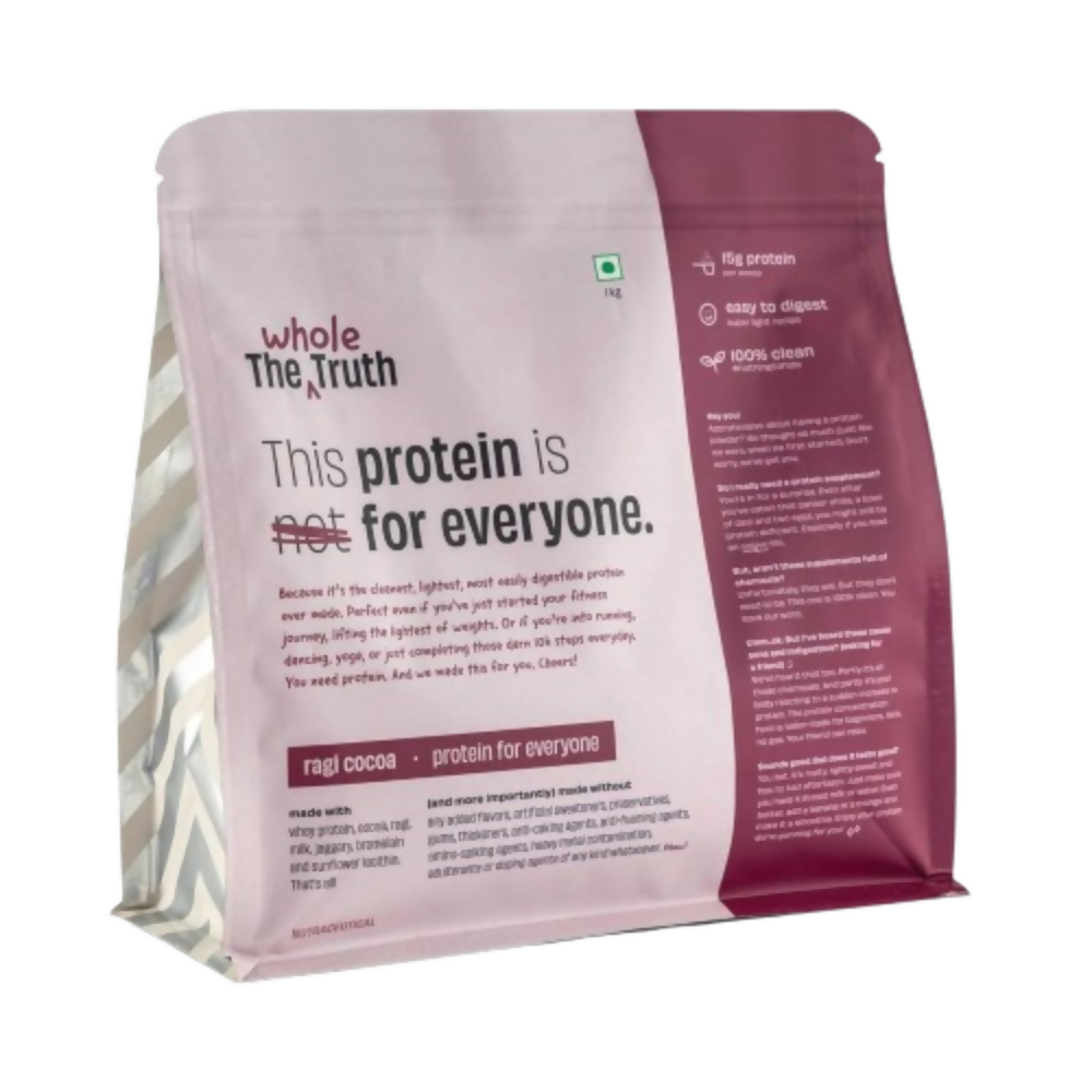 The Whole Truth 15g Protein/Scoop - Ragi Cocoa - Safuron