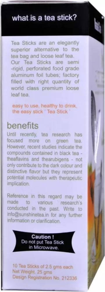 Sunshine Tea Masala Chai Tea Sticks Sunshine Tea