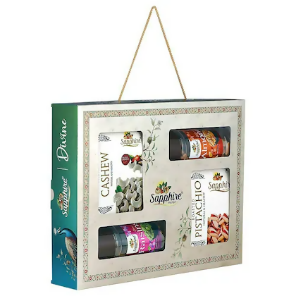 Sapphire Dry Nuts Divine Assorted Dry Fruit Gift Pack Sapphire Dry Nuts