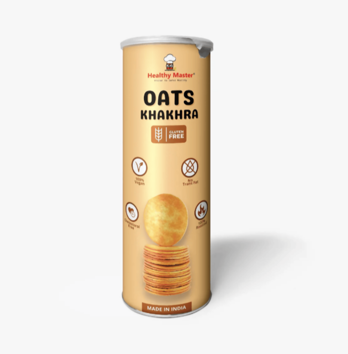 Healthy Master Roasted Oats Khakhra – Coin-Sized Crackers Healthy Master