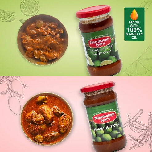 Mambalam Iyers Narthangai & Maavadu Pickle Combo Mambalam Iyers