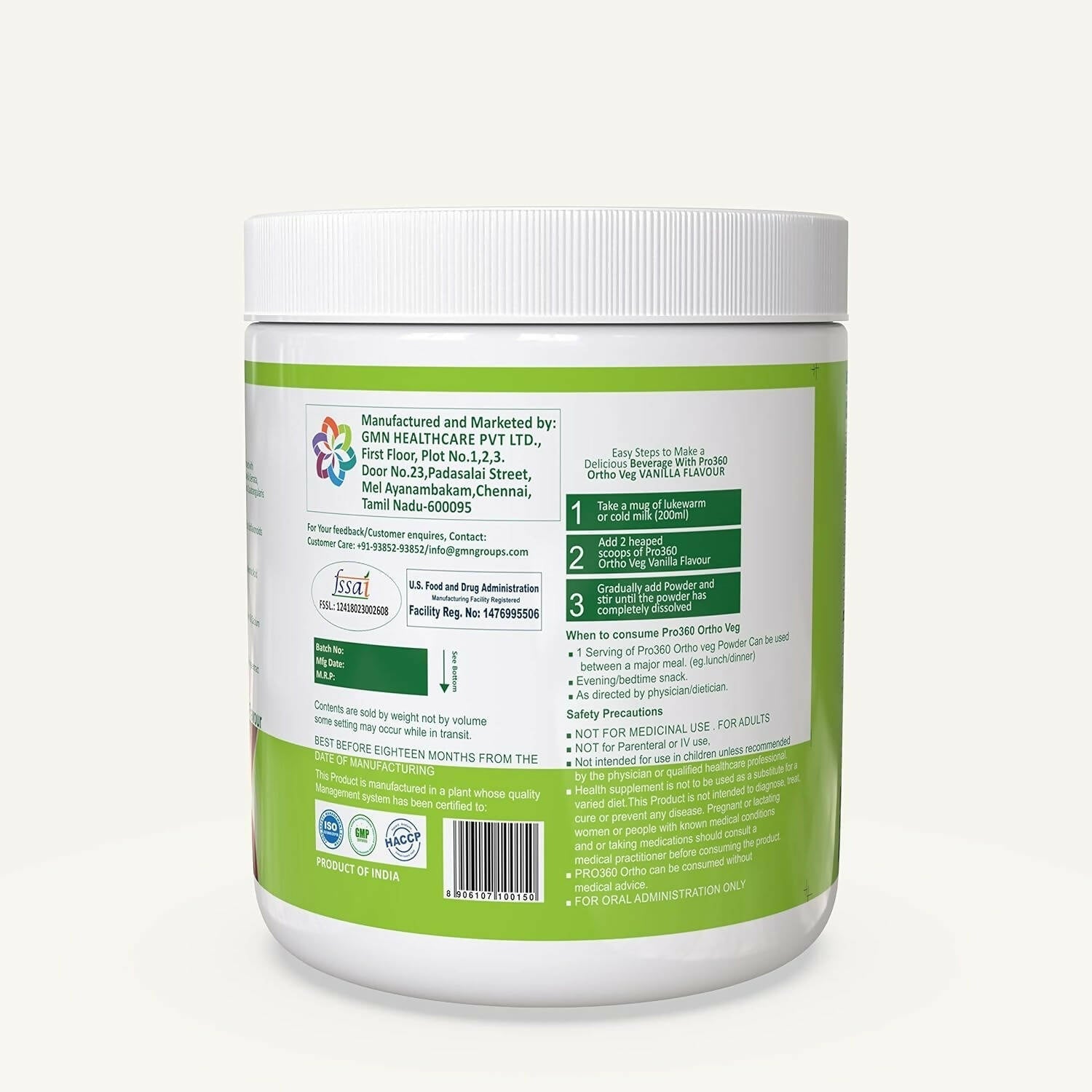 Pro360 Ortho Bone and Joint Protein Supplement Powder Pro360