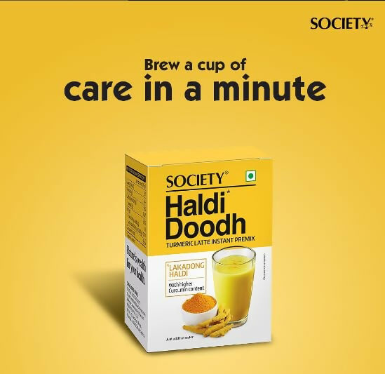 Society Tea Haldi Doodh Made with Lakadong Turmeric Society