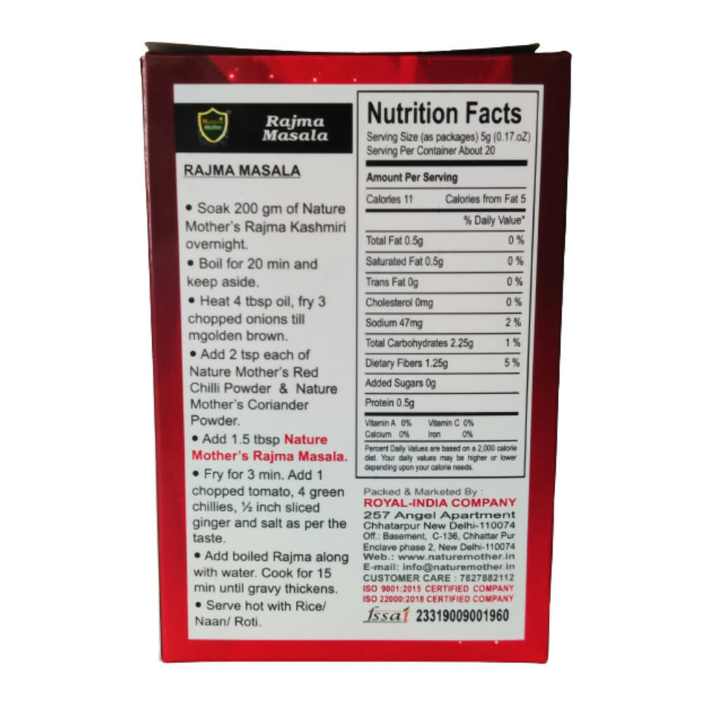 Nature Mother Rajma Masala Nature Mother