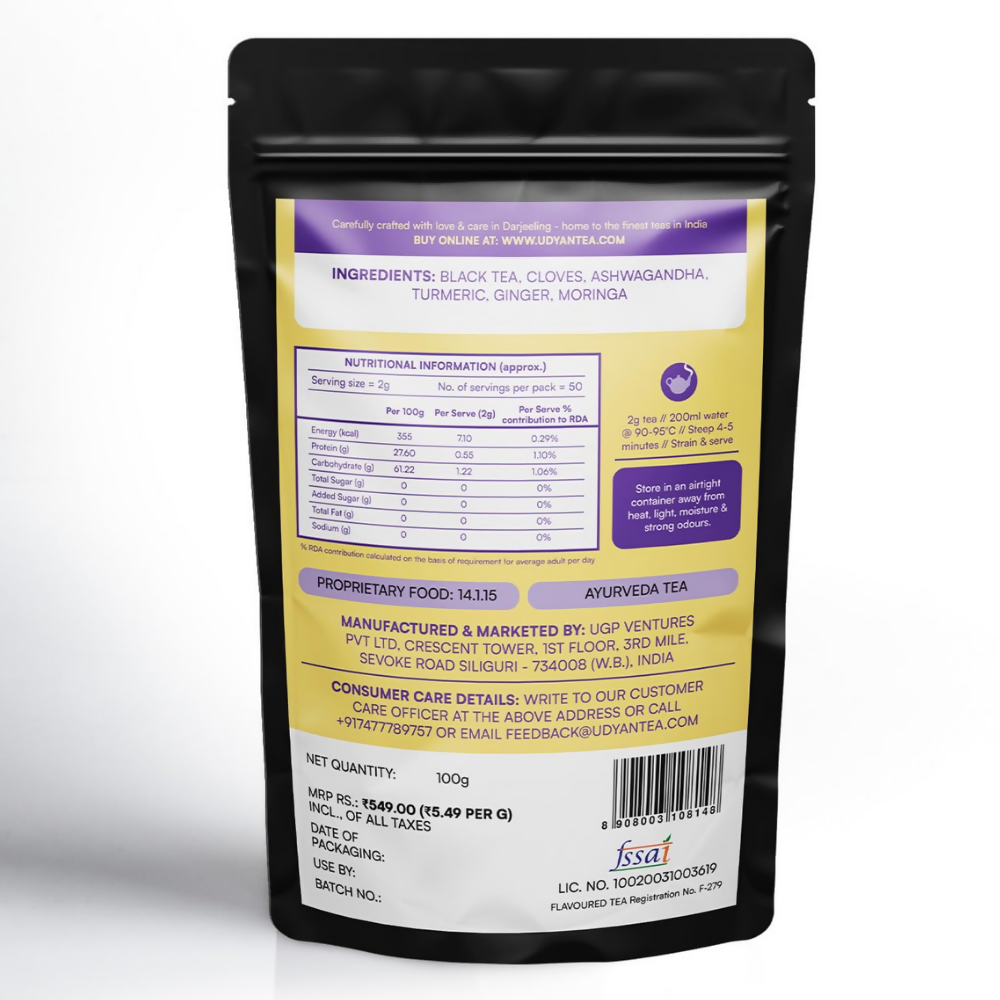 Udyan Tea Ayurveda Herbal Black Tea Udyan Tea