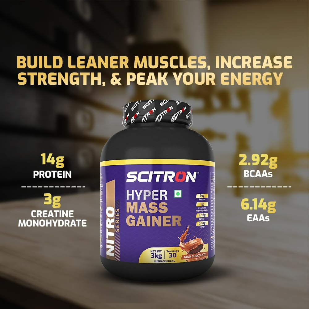 Scitron Nitro Series Hyper Mass Gainer Milk Chocolate Scitron