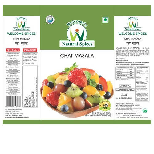 Welcome’s Natural Spices Chat Masala Welcome’s Natural Spices