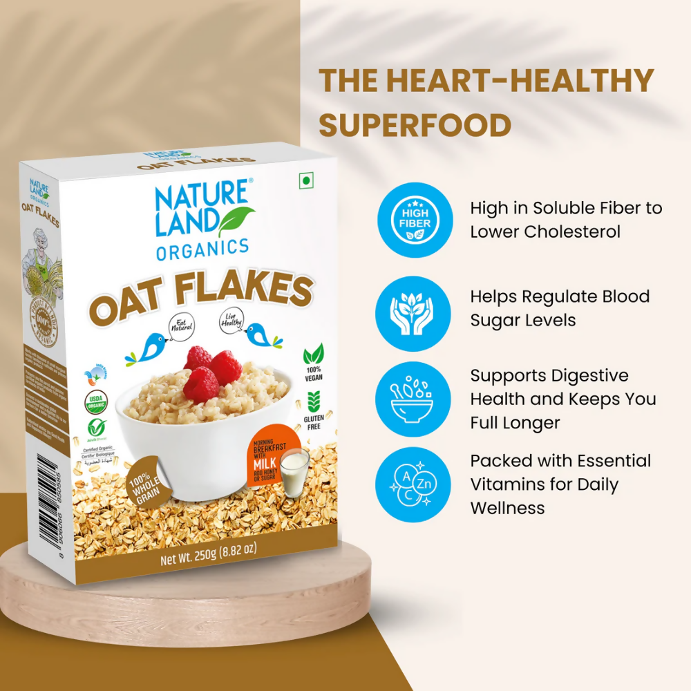Nature Land Organics Oat Flakes Nature Land Organics