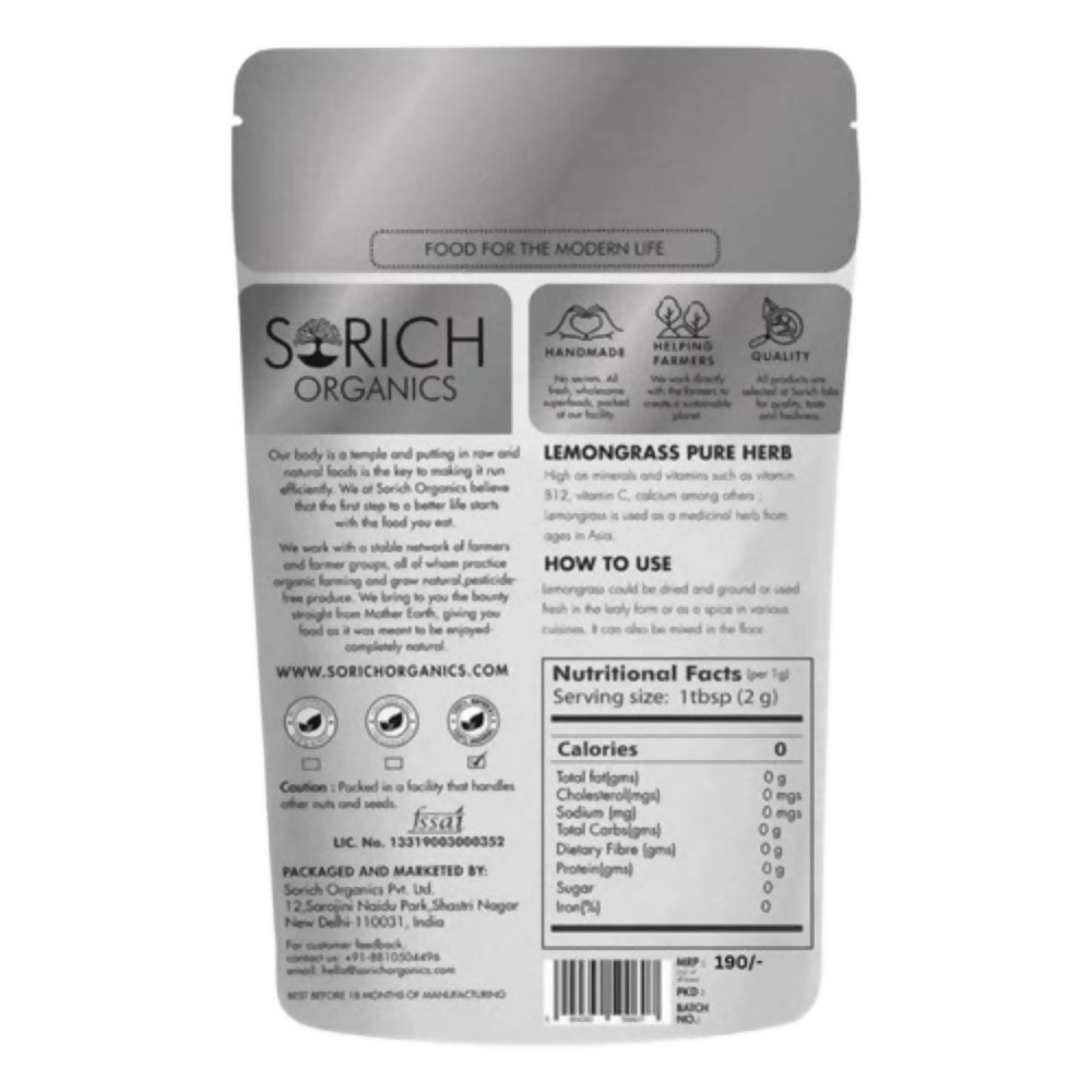 Sorich Organics Lemongrass Herbal Tea Sorich