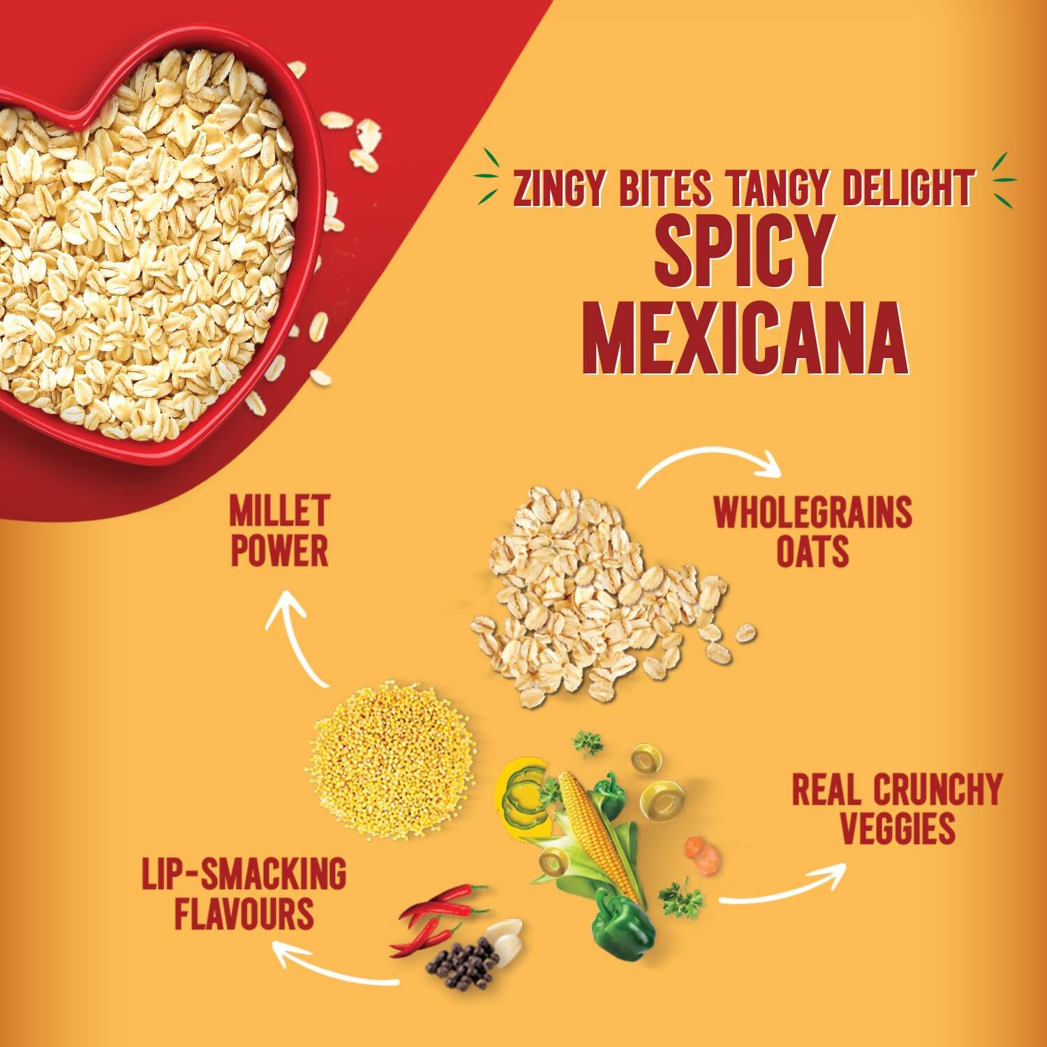 Saffola Spicy Mexican Masala Oats Saffola