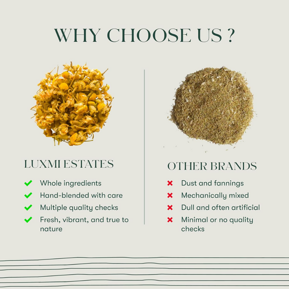 Luxmi Estates Organic Chamomile Herbal Infusion Luxmi Estates