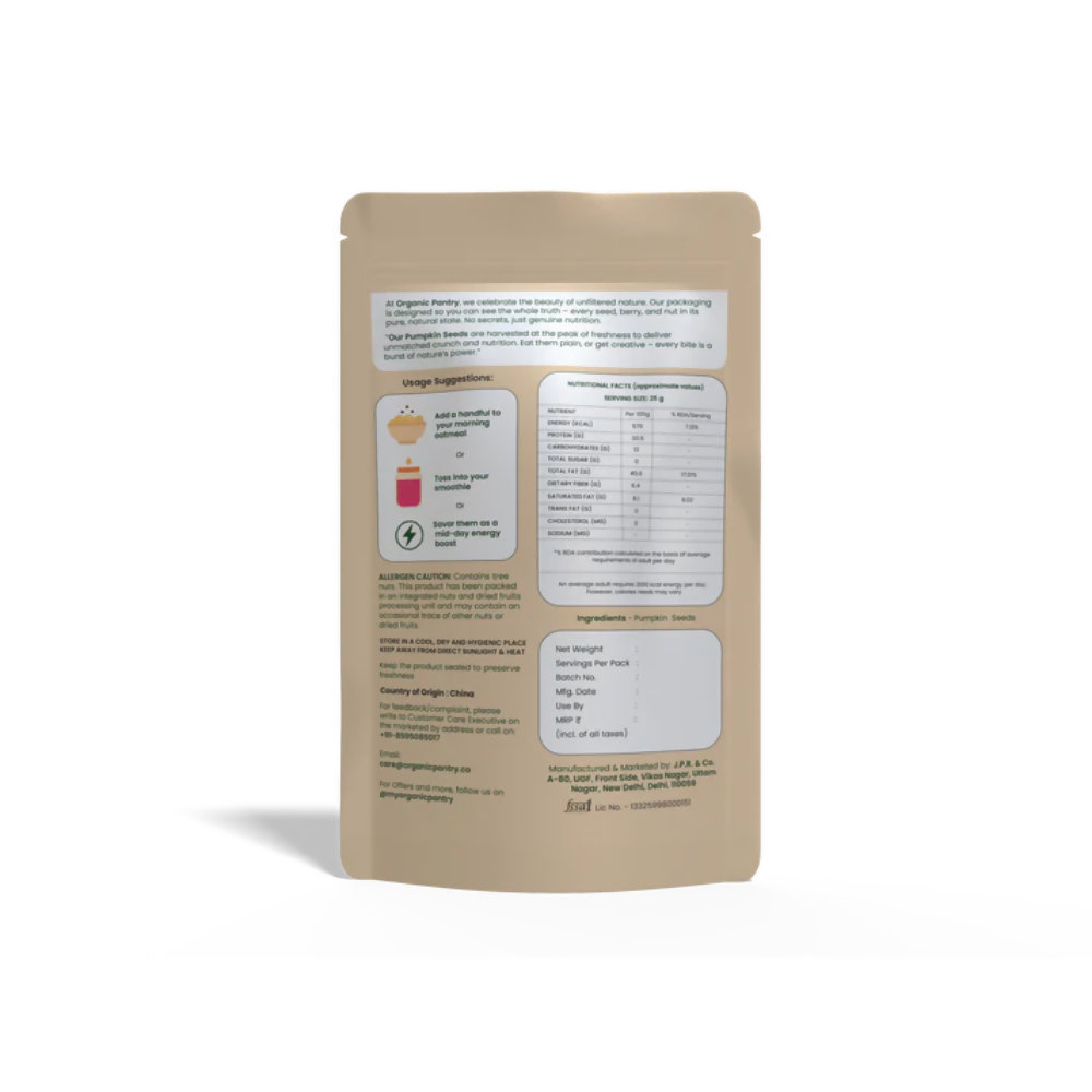 Organic Pantry Pumpkin Seeds Organic Pantry