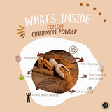 Organic Ayurvedistan Ceylon Cinnamon Powder Organic Ayurvedistan