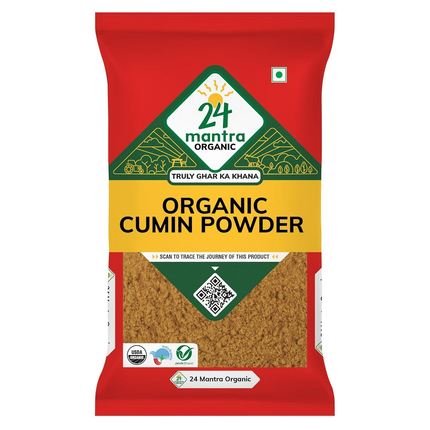24 Mantra Organic Cumin Powder/Zeera Powder/Jeelakarra 24 Mantra Organic