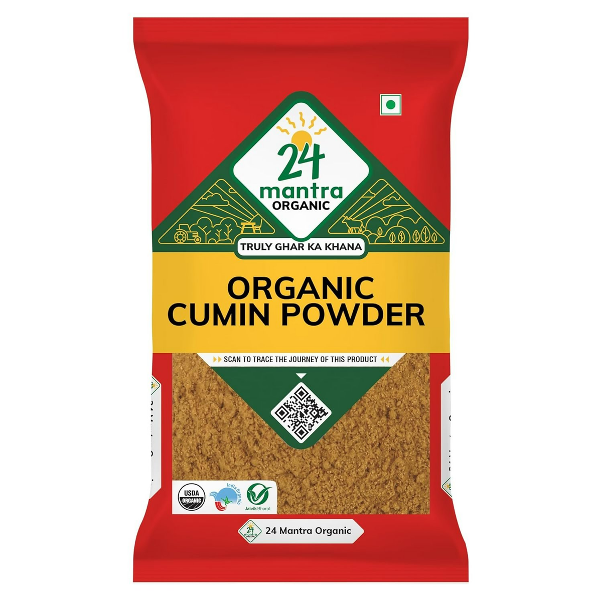 24 Mantra Organic Cumin Powder/Zeera Powder/Jeelakarra 24 Mantra Organic