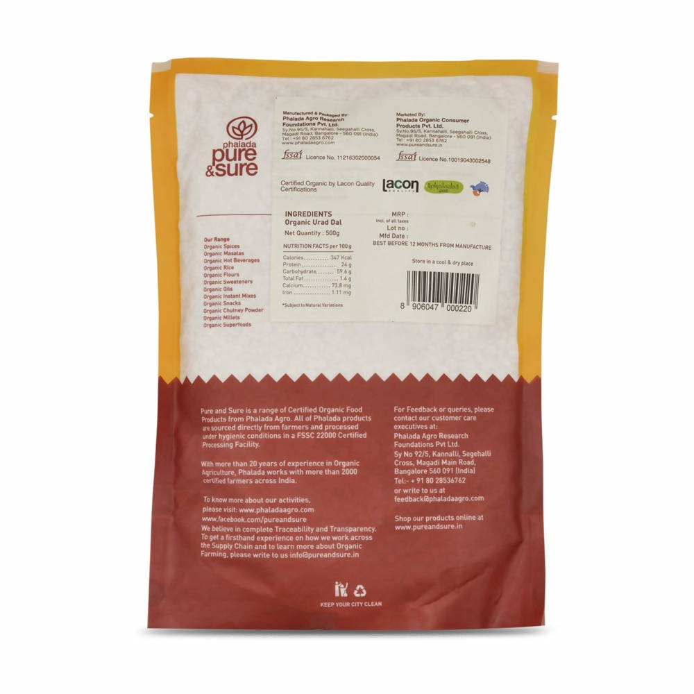 Pure & Sure Urad Dal Split Organic Pulses Pure & Sure