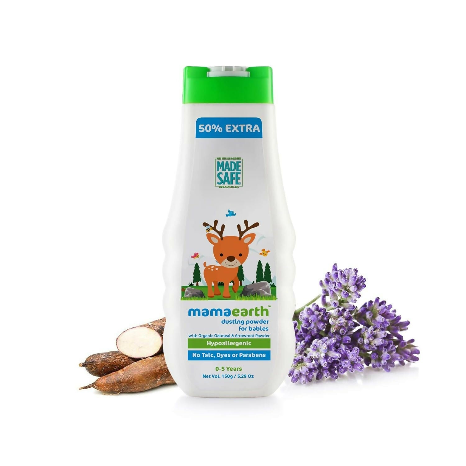 Mamaearth Daily Moisturizing Lotion & Dusting Powder & Deeply Nourishing wash for Babies