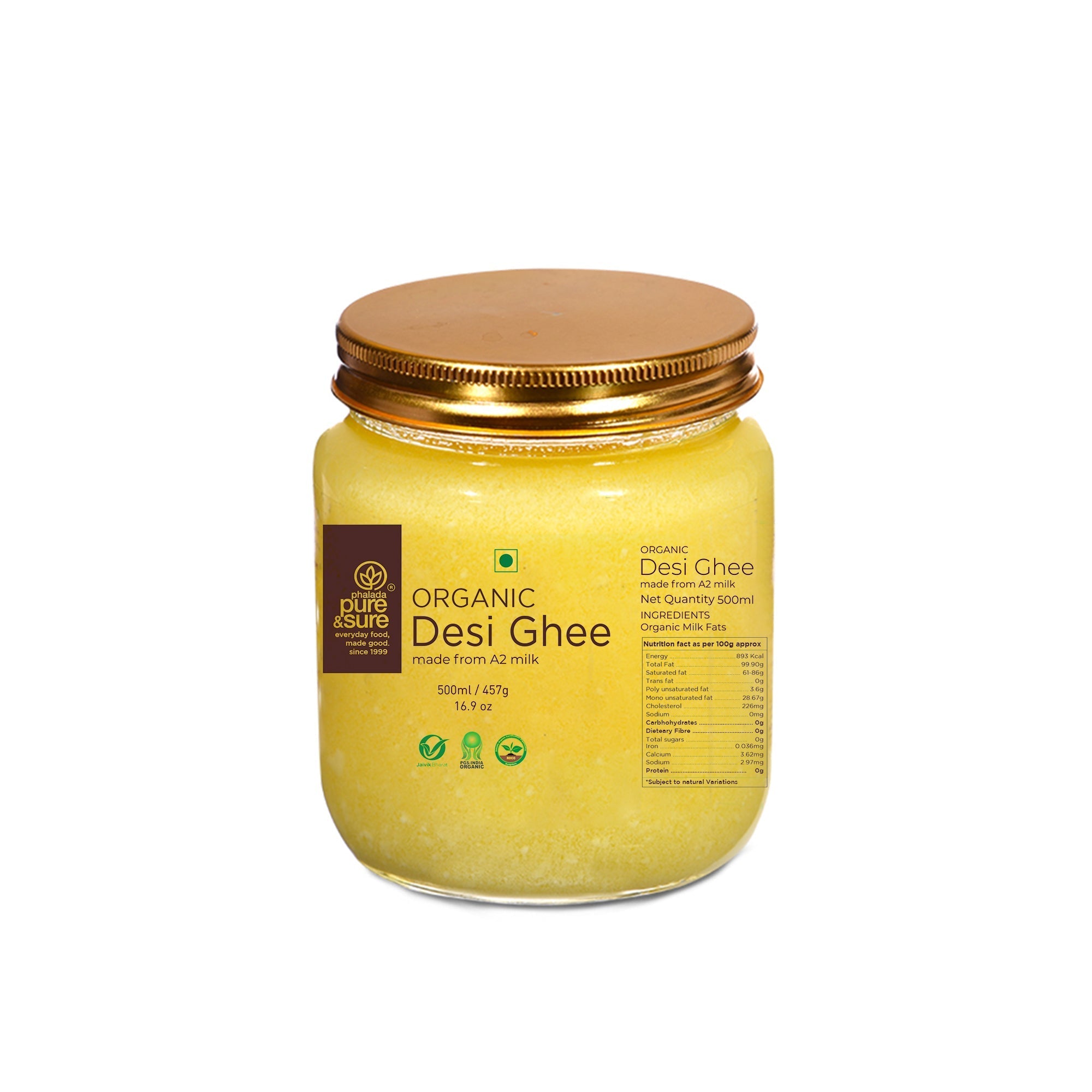 Pure & Sure Organic Desi Ghee - Safuron