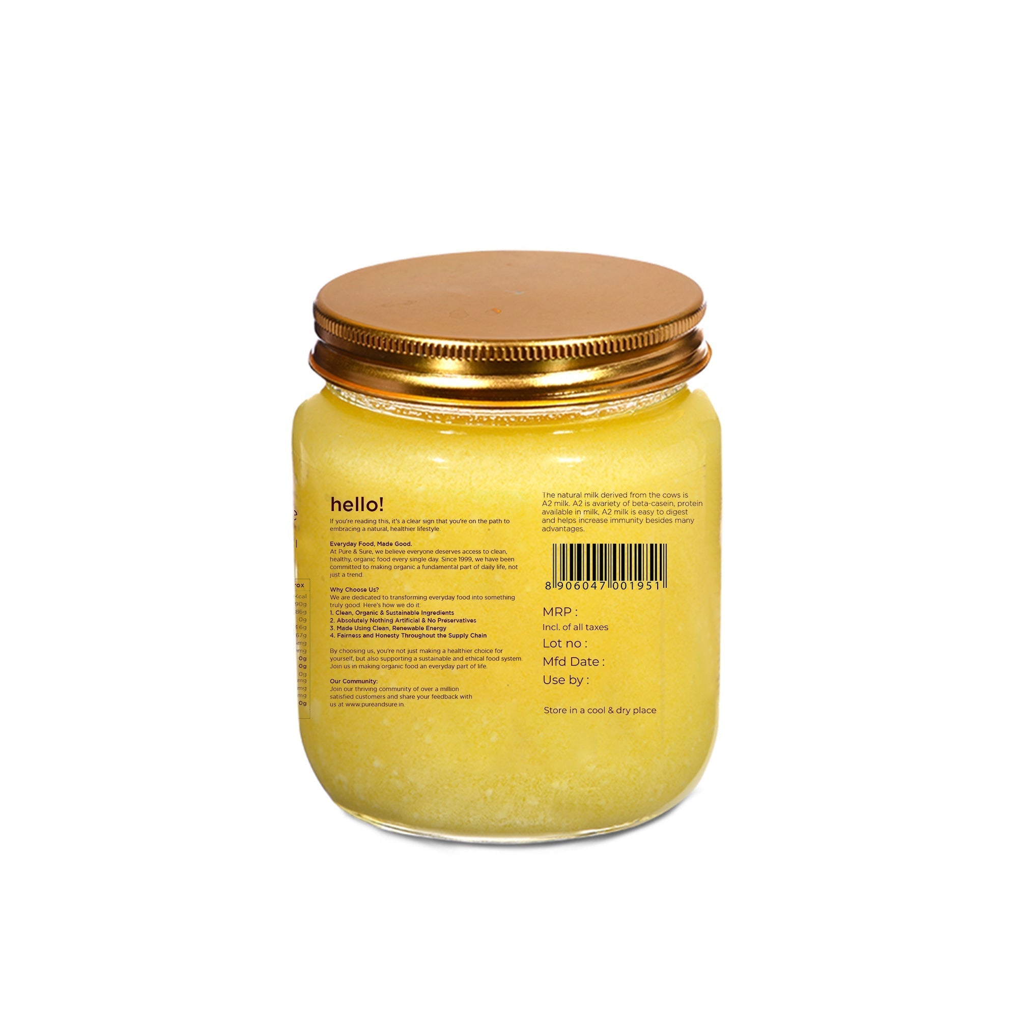 Pure & Sure Organic Desi Ghee Pure & Sure